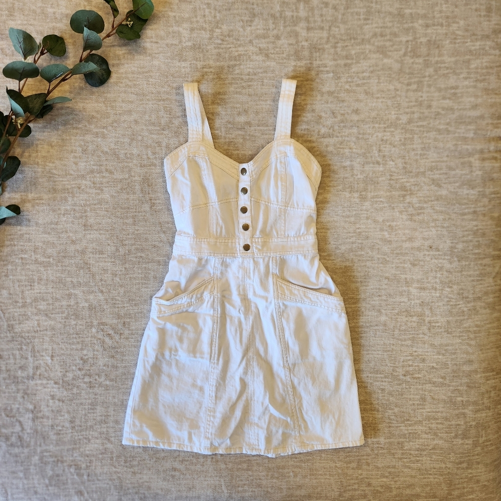 White Denim Japna Dress